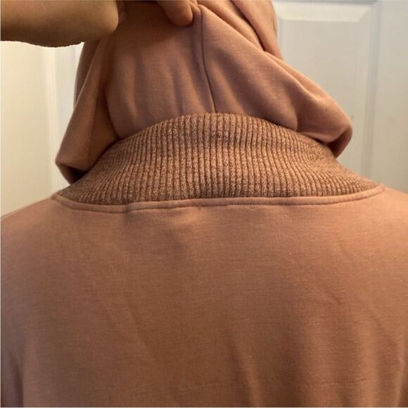 Ramy Brook Peach Hoodie with Striped Tie, M - Picture 10 of 11